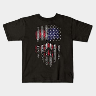 USA Horror Flag Kids T-Shirt